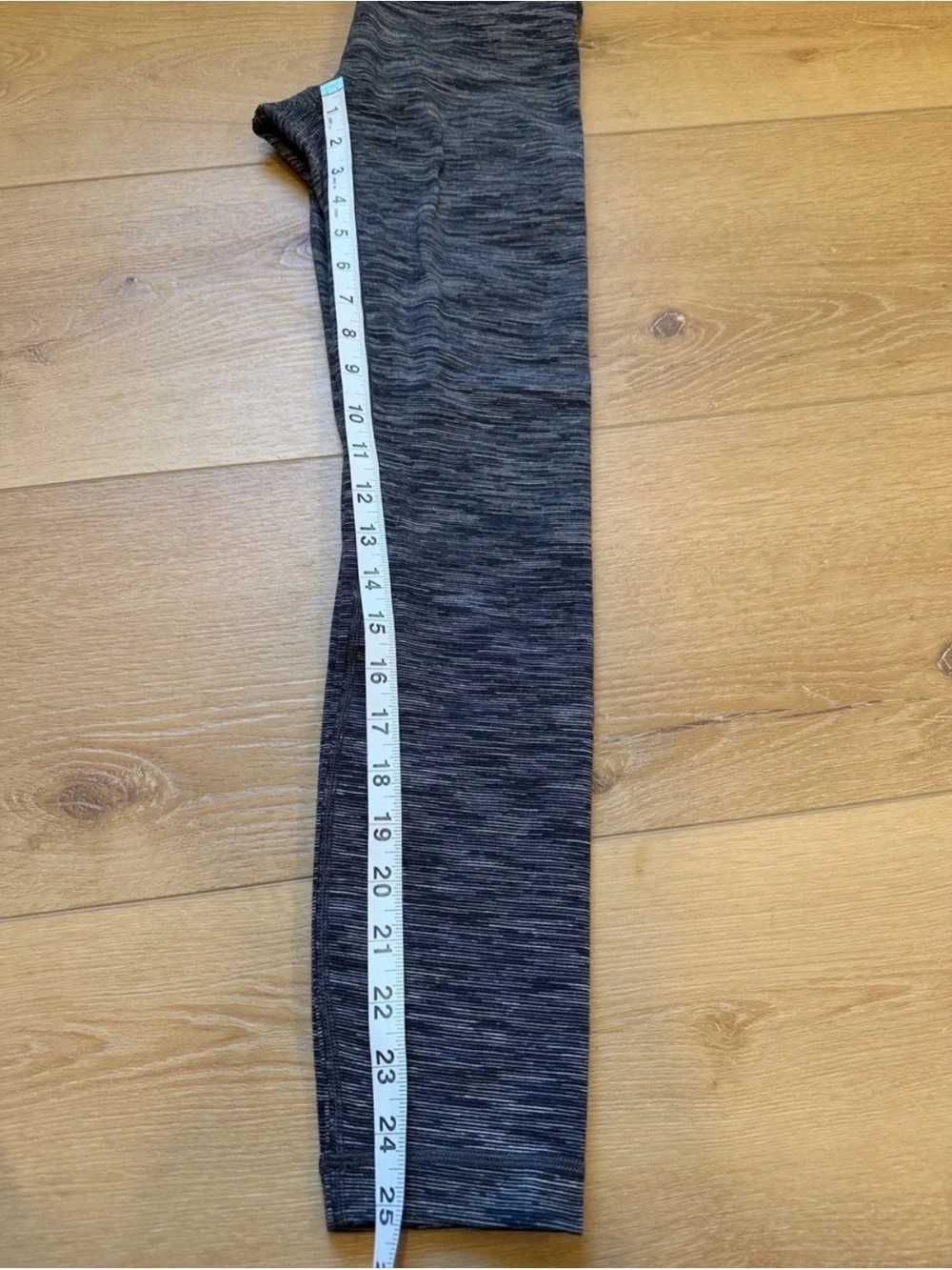 Lululemon Wunder Under Hi-Rise 7/8 Leggings Gray Black Space Dye